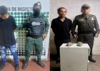 Dos hombres fueron capturados por tráfico de estupefacientes en Popayán.