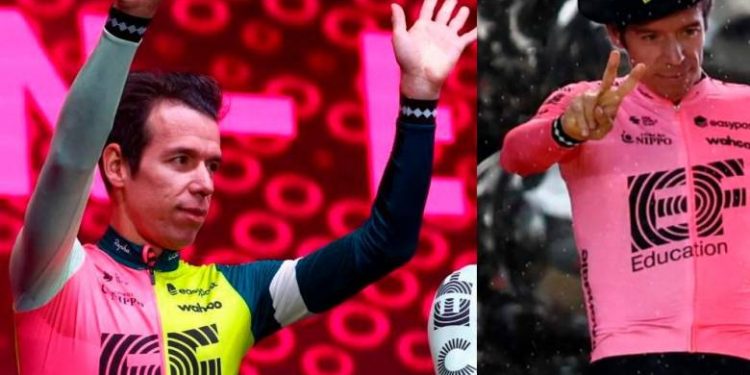 El corredor antioqueño fue aplaudido por el público presente y este con su personalidad divertida reaccionó con gestos jocosos.