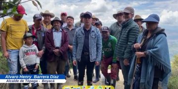 El pasado lunes, el señor Alcalde Alvaro Henry Barrera Diaz de Tópaga hizo entrega a la comunidad la obra de mejoramiento del acueducto del sector Diauchó