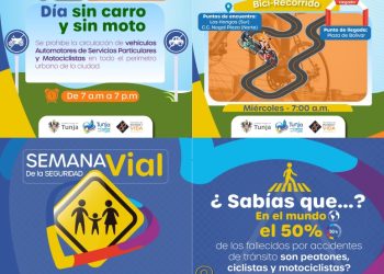 Del 11 al 15 de julio Tunja tendrá la Semana de la Seguridad Vial