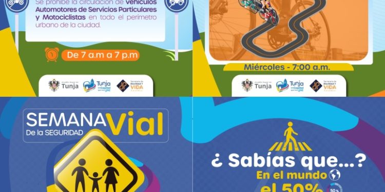 Del 11 al 15 de julio Tunja tendrá la Semana de la Seguridad Vial