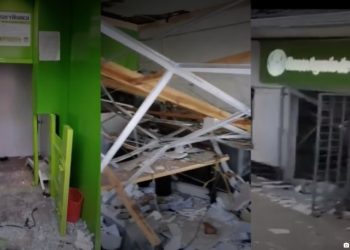 Según el reporte preliminar explosivo en el banco Agrario en Jambalo  , el hecho no dejó personas heridas, pero sí hubo daños materiales en la sede.